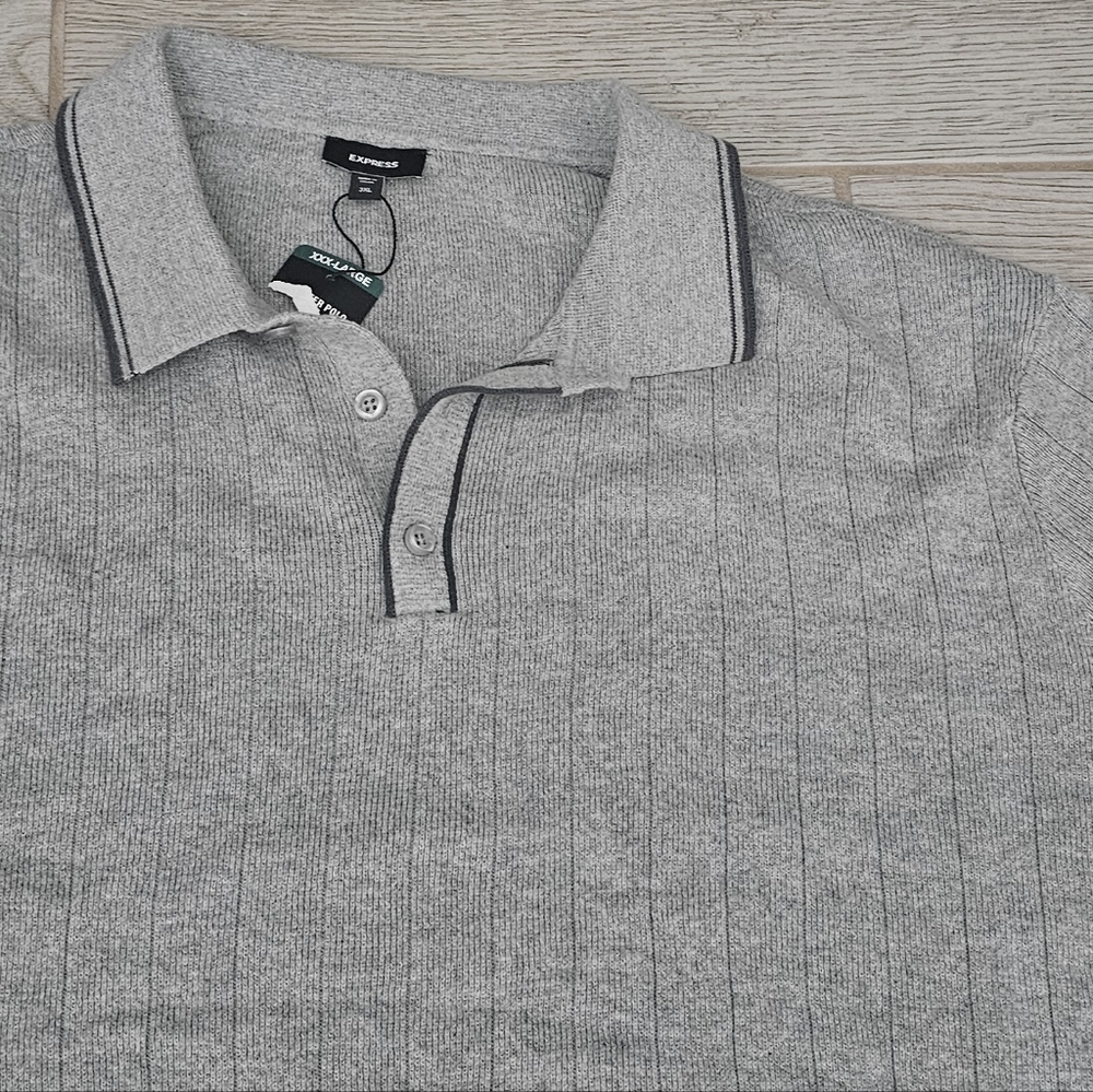Express Modern Prep Short Sleeve Sweater Polo 3XL